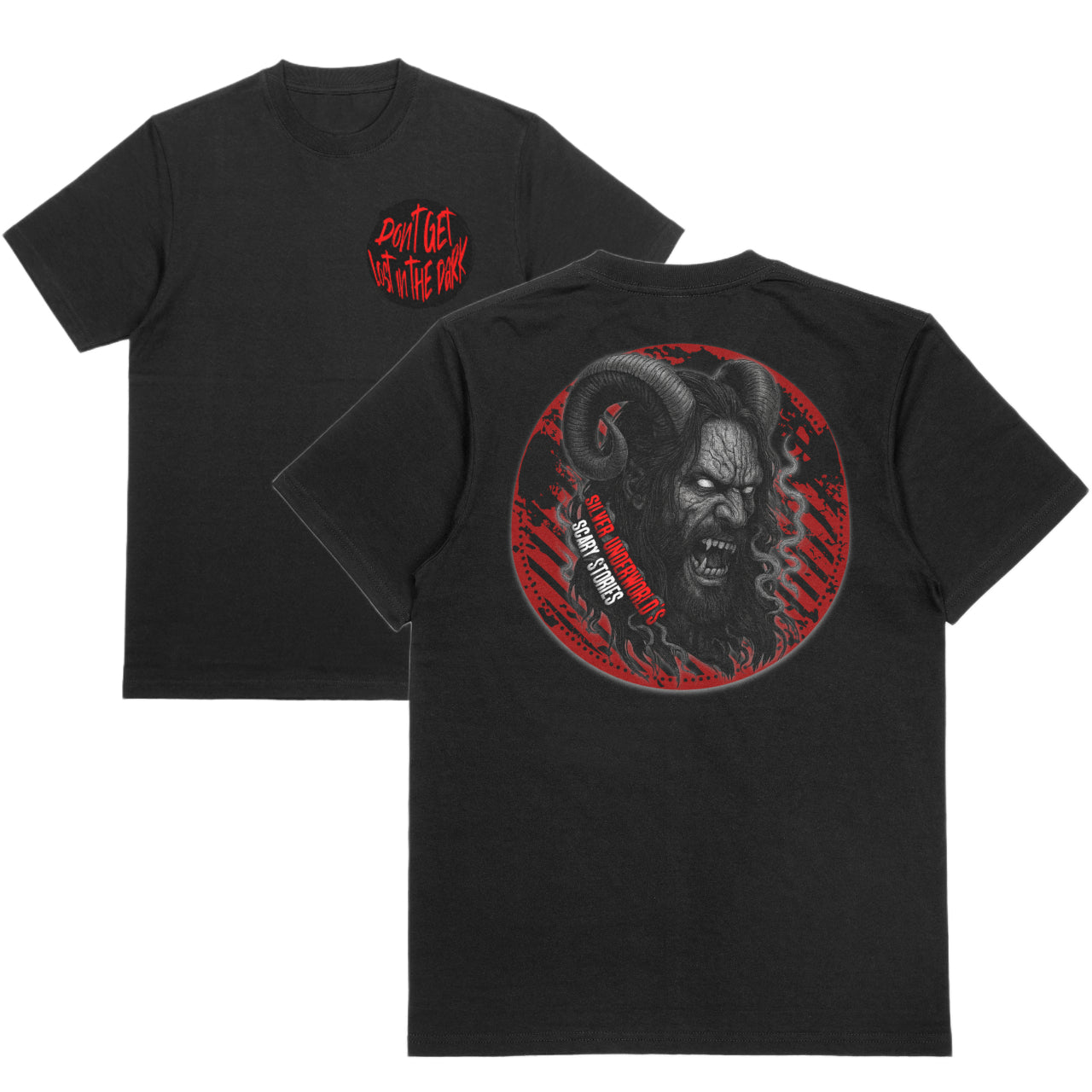 Don't Get Lost in the Dark | T-SHIRT | Silver Underworld's Scary Stories (Merch)